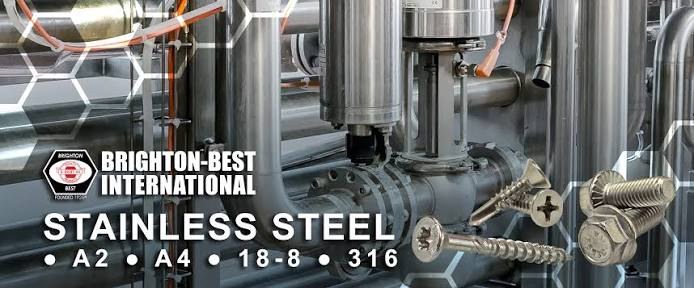 Brighton-Best International stainless steel fasteners in A2, A4, 18-8 and 316