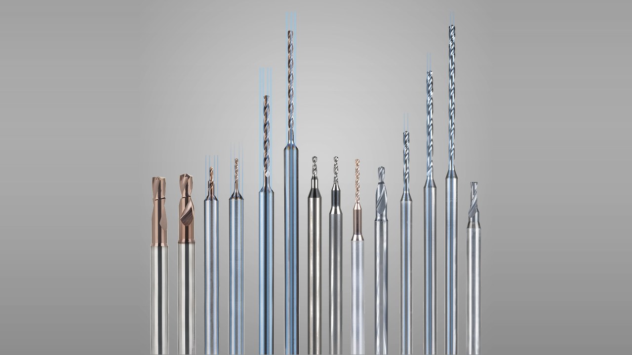 HB microtec ACTIONDRILL and TARGETDRILL micro drilling range from 0.1 mm, with through-tool coolant