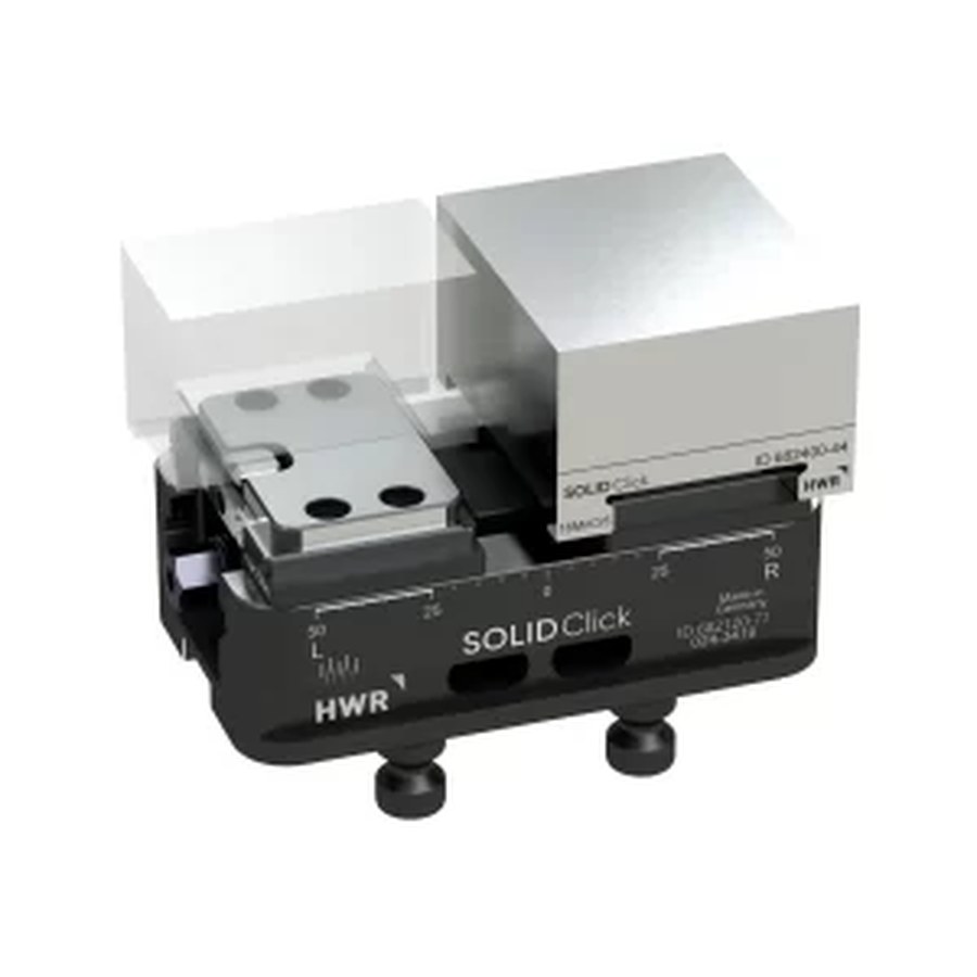 HWR SOLIDClick 5-axis vise with quick jaw change