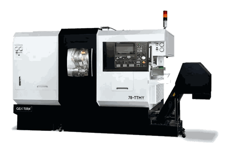 GenTurn 78-TTMY eight-axis twin-turret turn-mill lathe