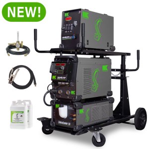 MK Products CobraMig 350P water-cooled package on integrated cart