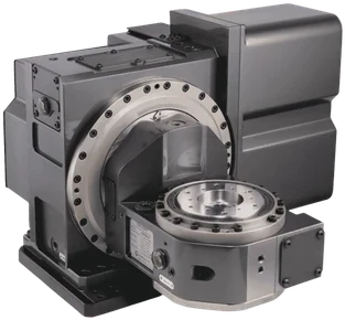 Samchully TM-132FF compact tilting 5-axis NC rotary table