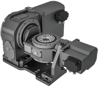 Samchully TM-184FF compact tilting 5-axis NC rotary table