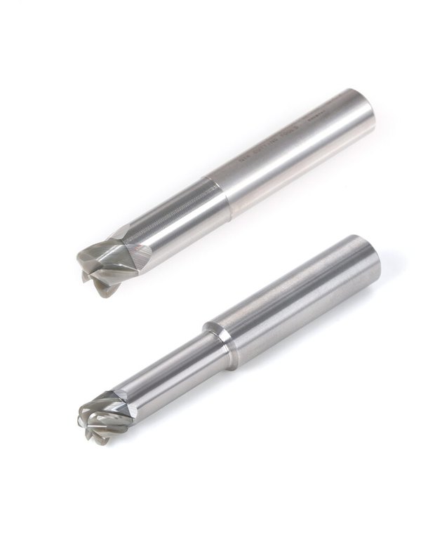 Two NTK CERAMATIC Brazed ceramic end mills