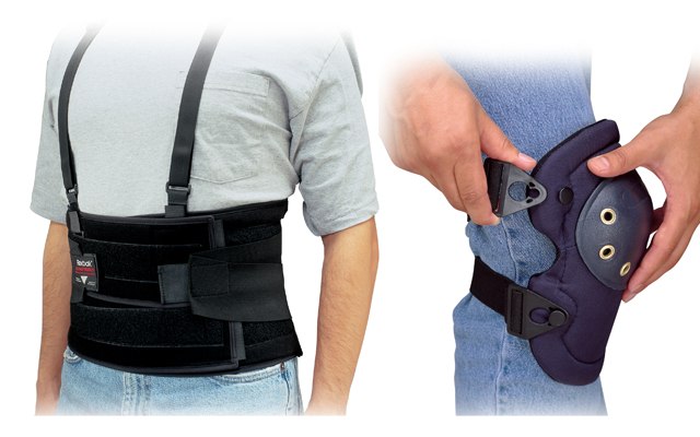 Walter ergonomic back support belt and knee pads